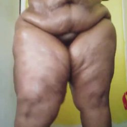 Sexy black bbw all natural ass and saggy black titties